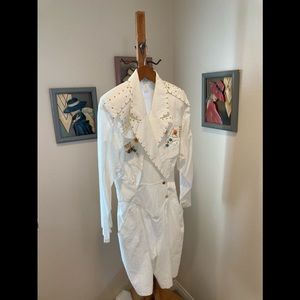 NEW NEW. White jumpsuit USA nice material soft